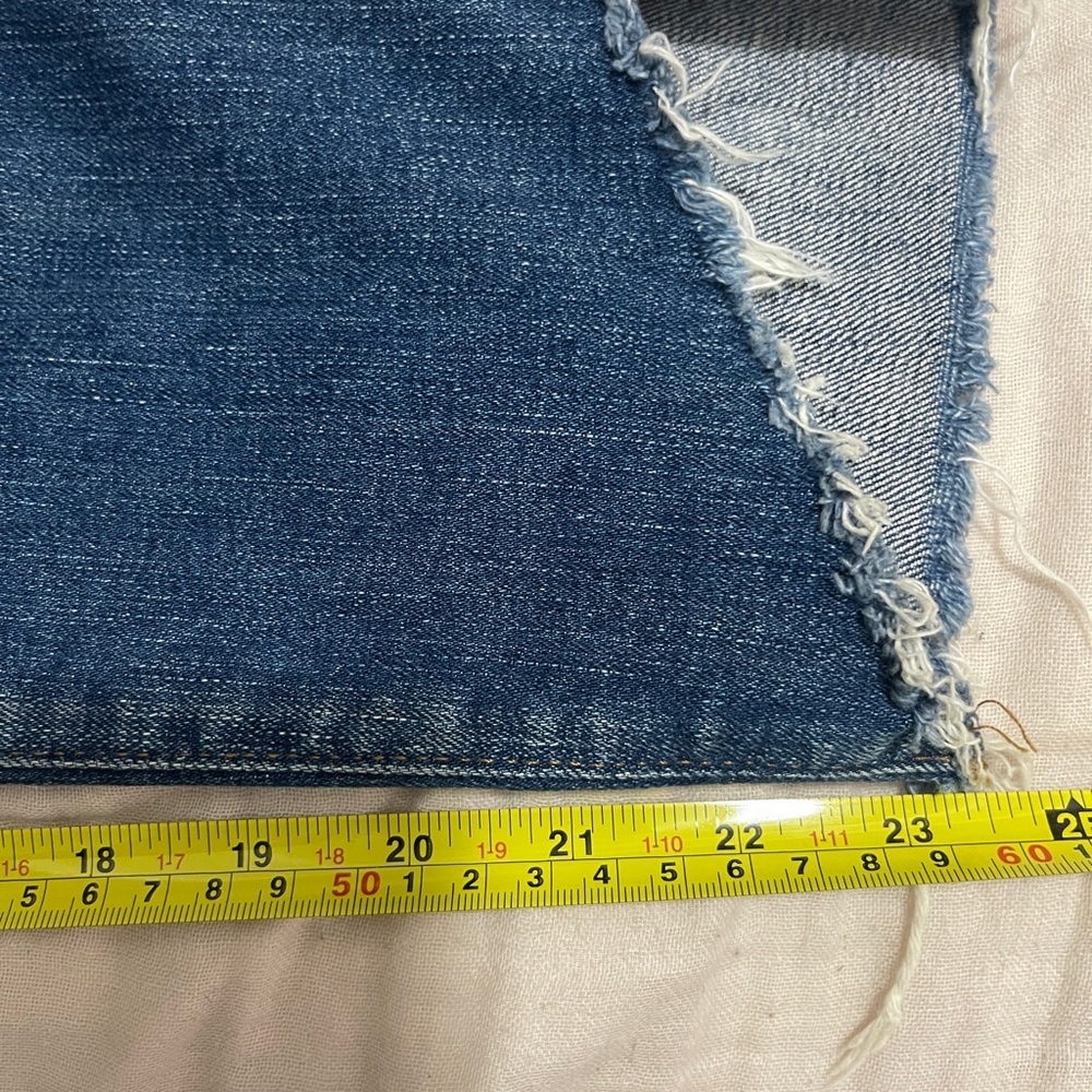 Madewell Jeans Size 24P Blue 10" High Rise Skinny Raw Hem Denim - Picture 15 of 15